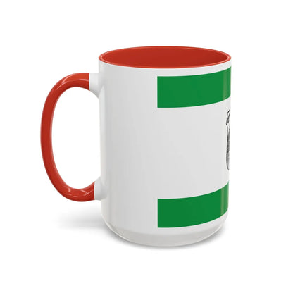 Flag of Givatayim Israel - Accent Coffee Mug-Go Mug Yourself