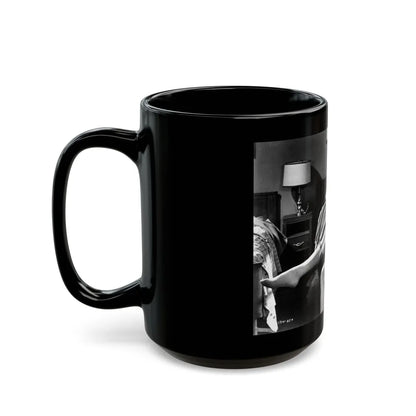 Barbara Lang #33 (Vintage Female Icon) Black Coffee Mug-Go Mug Yourself