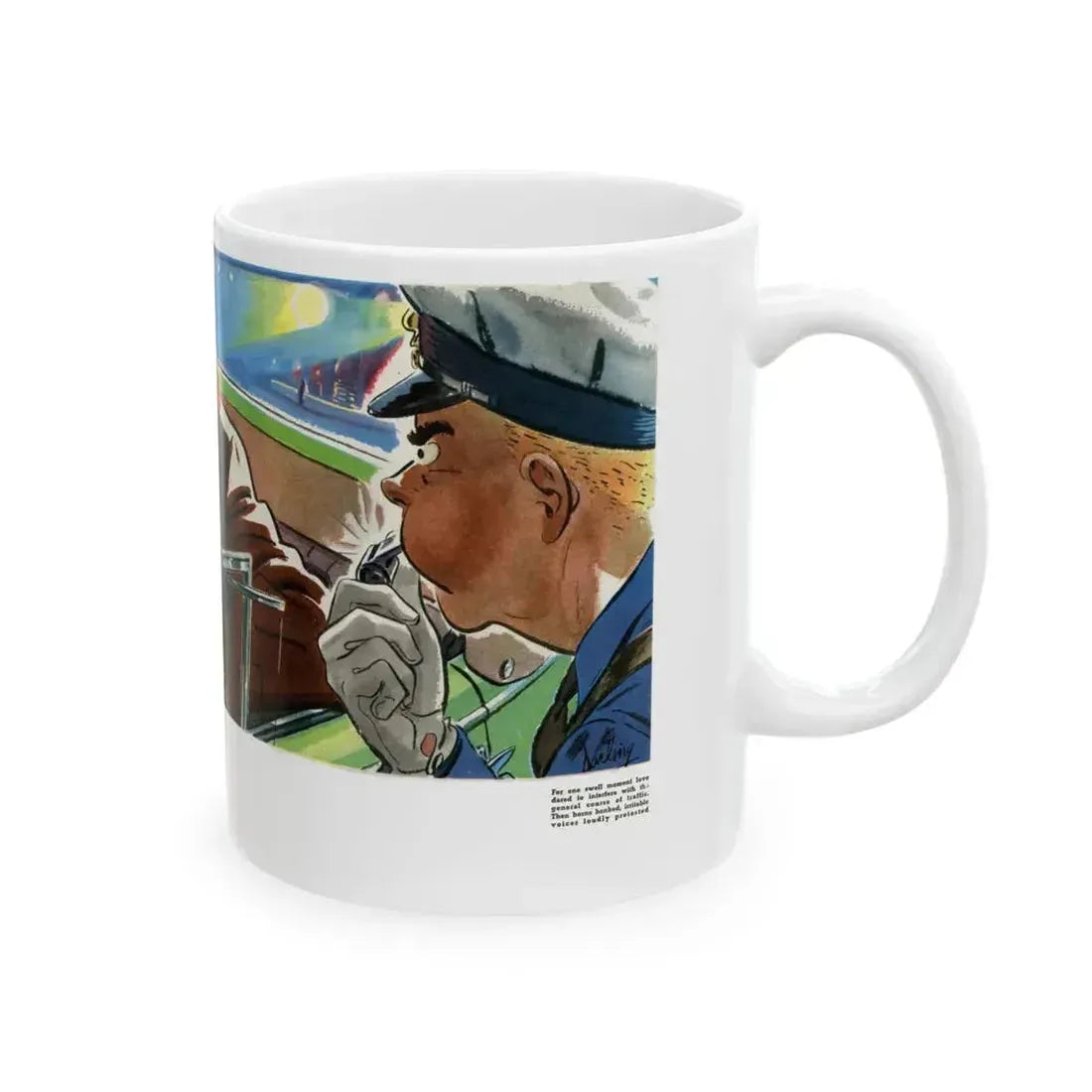 Eddie Buys A Car, 1939 - White Coffee Mug - Go Mug Yourself