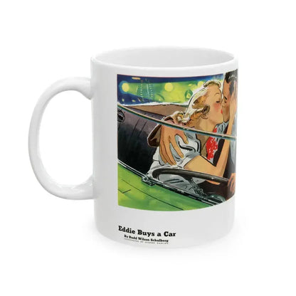 Eddie Buys A Car, 1939 - White Coffee Mug - Go Mug Yourself