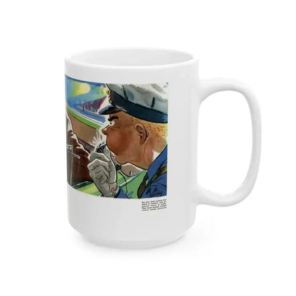Eddie Buys A Car, 1939 - White Coffee Mug - Go Mug Yourself