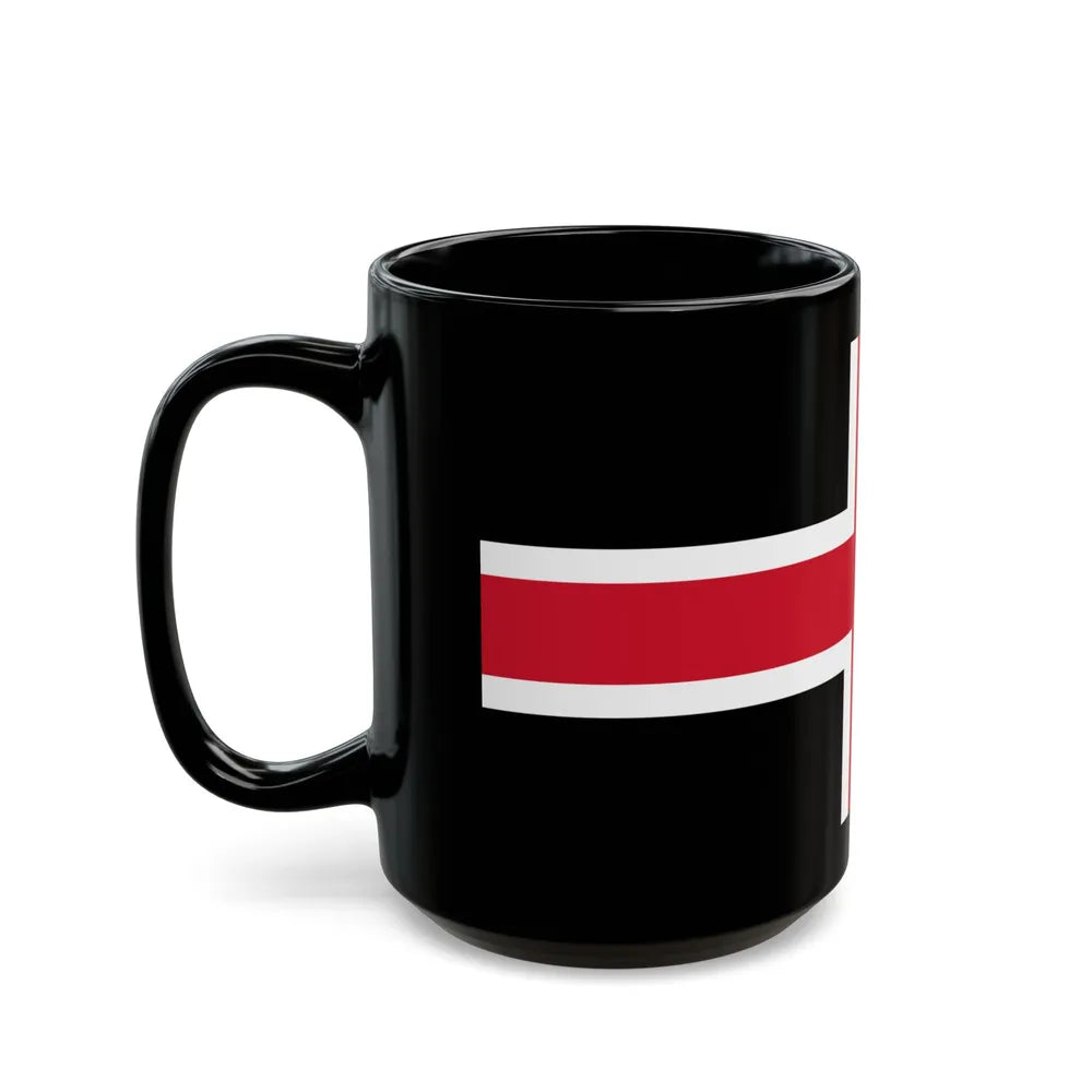 Flag of Durham UK - Black Coffee Mug-Go Mug Yourself