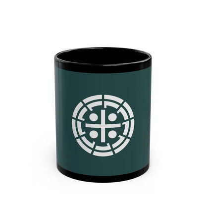 Flag of Kurume Fukuoka Japan - Black Coffee Mug-11oz-Go Mug Yourself