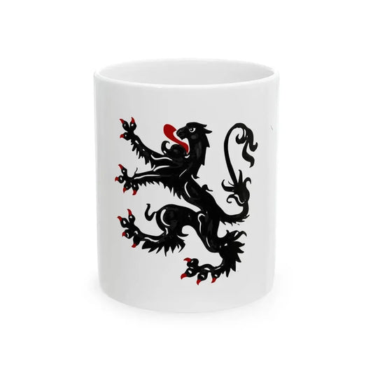 Edegem vlag (Belgium) White Coffee Mug 11oz - Go Mug Yourself