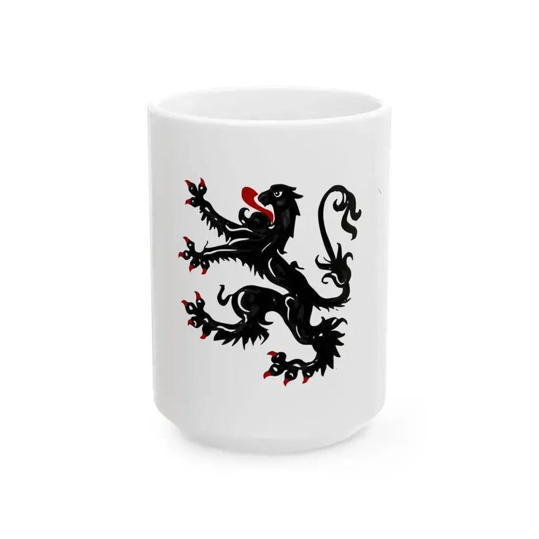 Edegem vlag (Belgium) White Coffee Mug 15oz - Go Mug Yourself