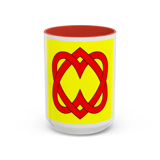 Flag of Blonay Switzerland - Accent Coffee Mug-15oz-Red-Go Mug Yourself