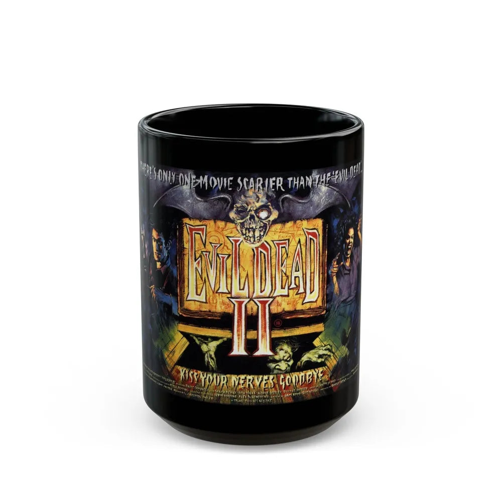 EVIL DEAD 2 (2) 1987 Movie Poster - Black Coffee Mug-15oz-Go Mug Yourself