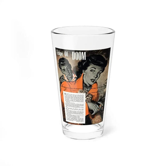 Edge Of Doom by Louis De Wohl, 1950 - Pint Glass 16oz 16oz - Go Mug Yourself