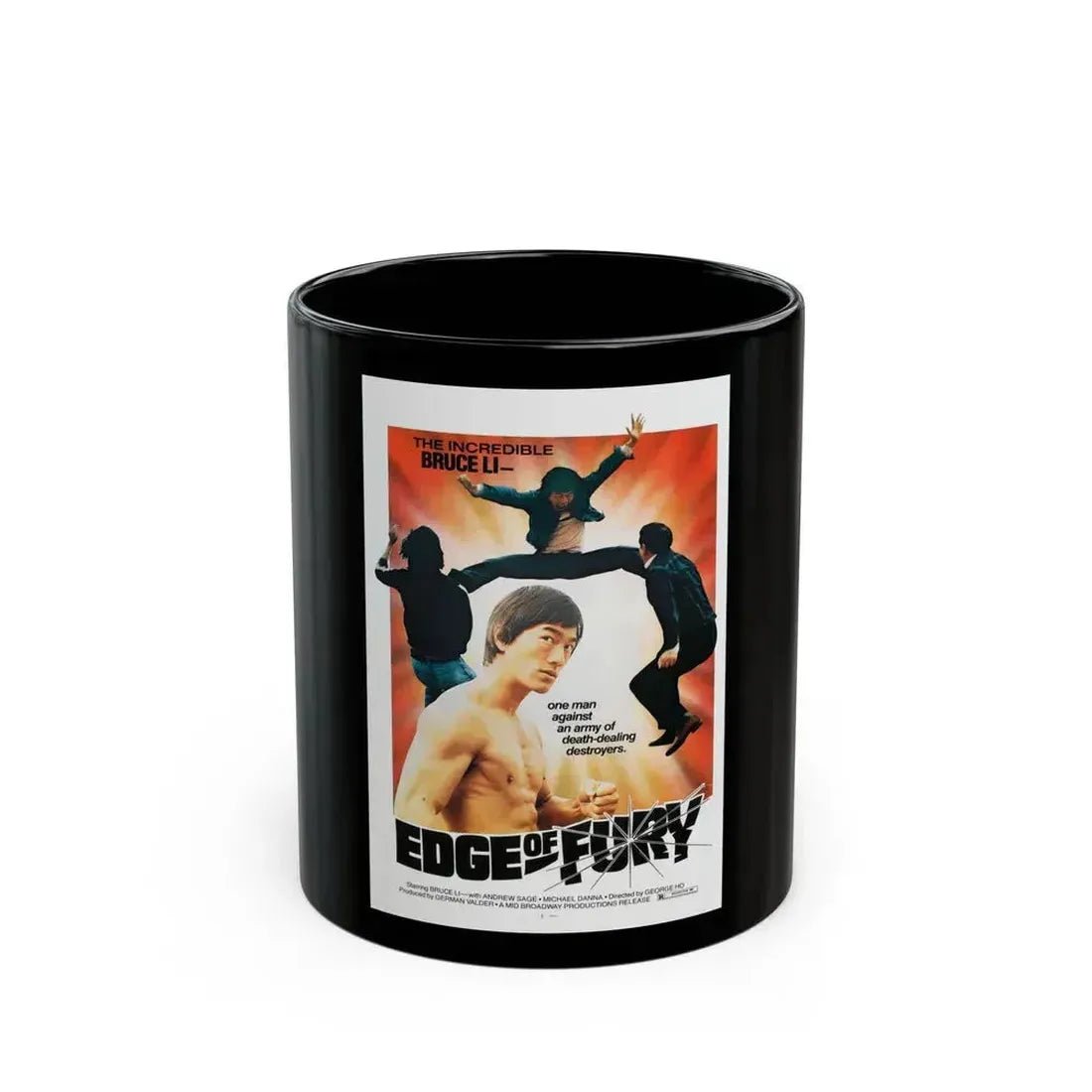 EDGE OF FURY 1958 Movie Poster - Black Coffee Mug 11oz - Go Mug Yourself