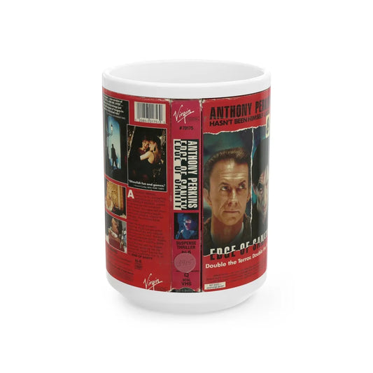 EDGE OF SANITY (VHS COVER) - White Coffee Mug-15oz-Go Mug Yourself