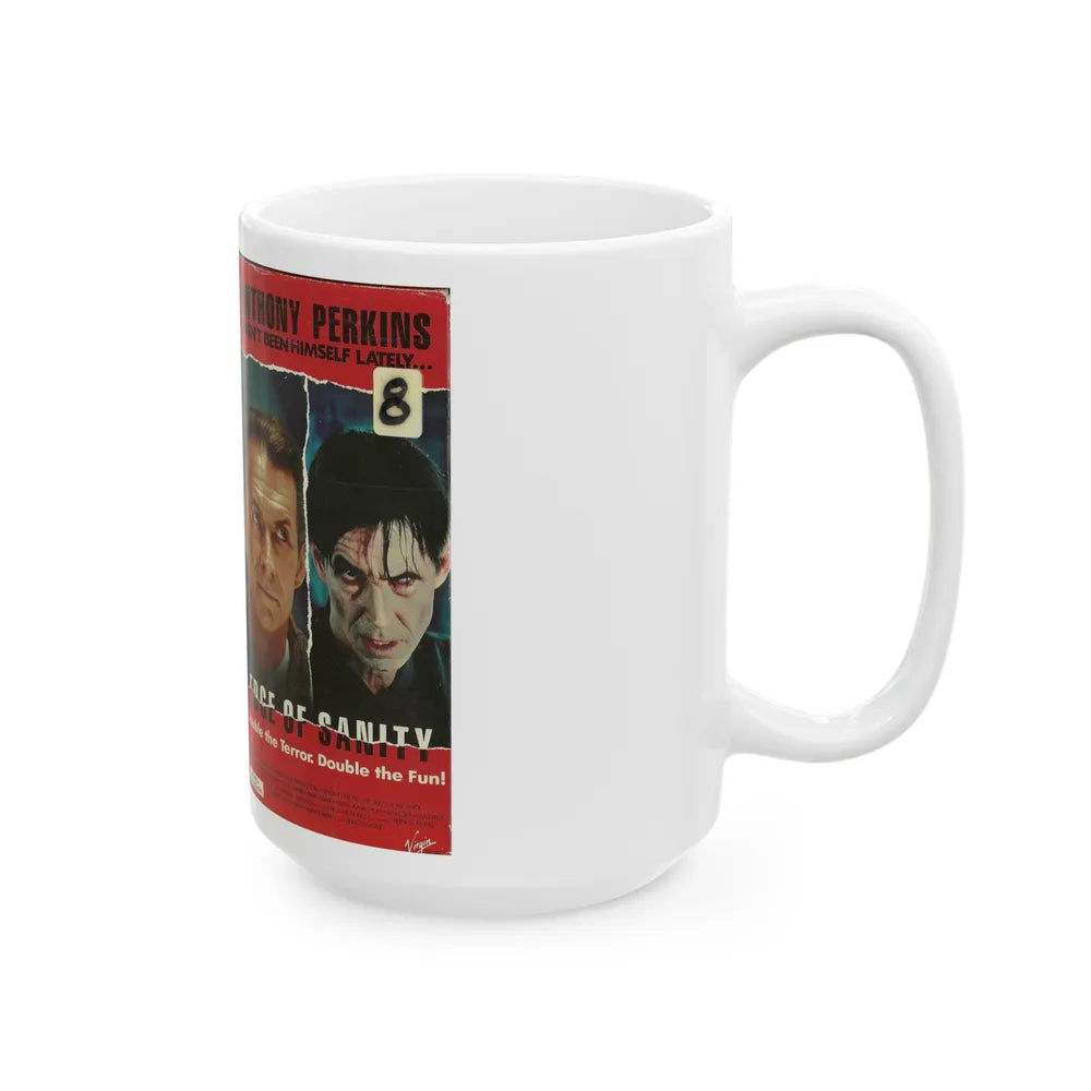 EDGE OF SANITY (VHS COVER) - White Coffee Mug-Go Mug Yourself