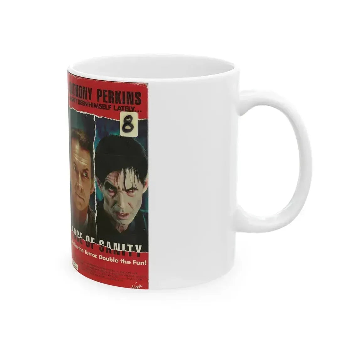 EDGE OF SANITY (VHS COVER) - White Coffee Mug - Go Mug Yourself