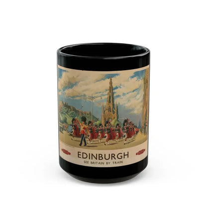 Edinburgh (British Railways, 1950s) - Black Coffee Mug 15oz - Go Mug Yourself