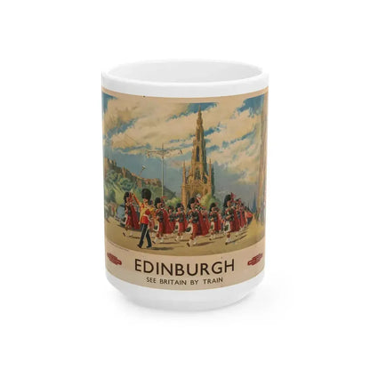 Edinburgh (British Railways, 1950s) - White Coffee Mug 15oz - Go Mug Yourself