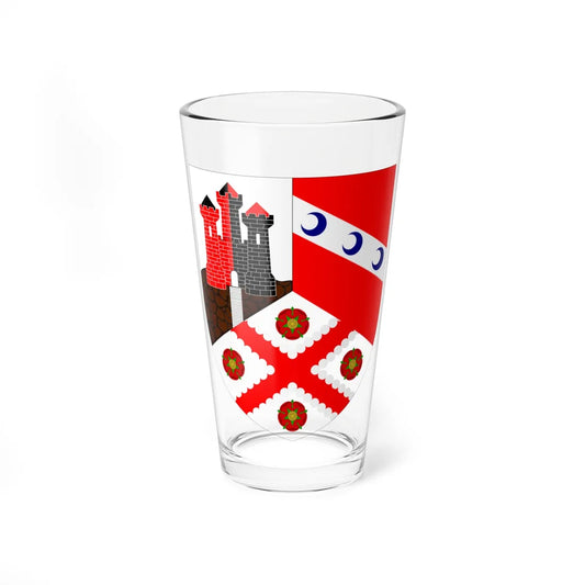 Edinburgh Napier University arms (Scotland) (Coat of Arms) Pint Glass 16oz 16oz - Go Mug Yourself