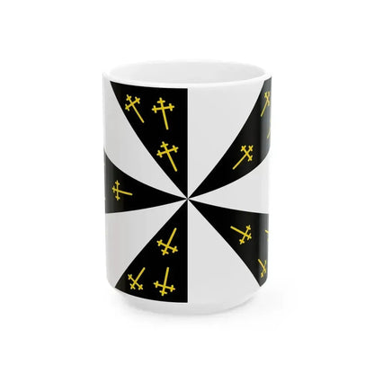 Edingen vlag (Belgium) White Coffee Mug 15oz - Go Mug Yourself