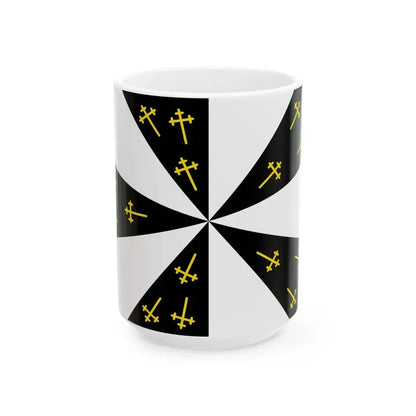 Edingen vlag (Belgium) White Coffee Mug 15oz - Go Mug Yourself