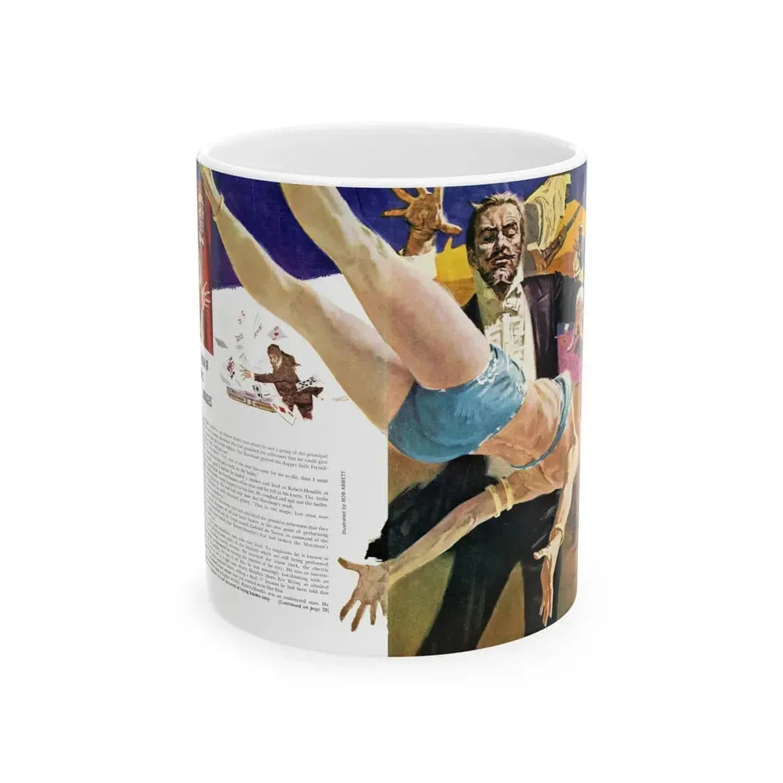 Edison of Magic's Miracles, True magazine, May 1961 - White Coffee Mug 11oz - Go Mug Yourself