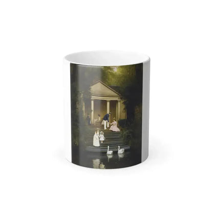 Edith Hayllar (1860-1948) Feeding of the Swans - 1889 - Color Changing Mug 11oz 11oz - Go Mug Yourself
