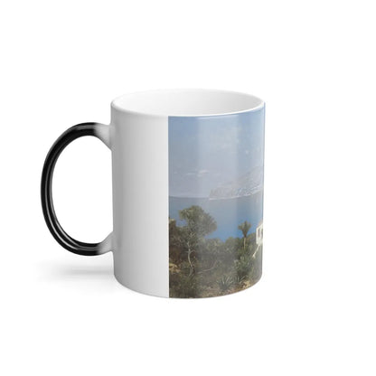 Edmund Berninger (1843-1929%3f) A View of the Bay of Sorrento - Color Changing Mug 11oz-Go Mug Yourself