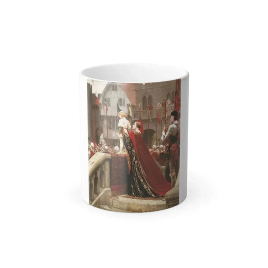 Edmund Blair Leighton (1853-1922) A Little Prince Likely In Time To Bless a Royal Throne - oil on canvas-0 - Color Changing Mug 11oz 11oz - Go Mug Yourself
