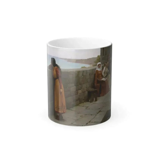Edmund Blair Leighton (1853-1922) The Hostage - Oil on canvas 1912 - Color Changing Mug 11oz 11oz - Go Mug Yourself