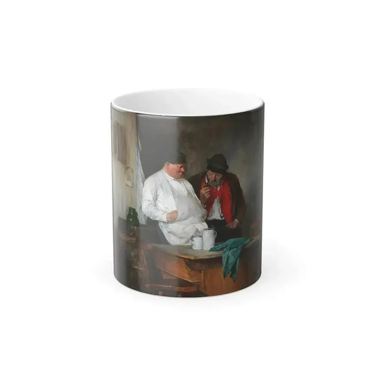 Edmund Harburger (1846-1906) Important Advice - Oil on panel - Color Changing Mug 11oz 11oz - Go Mug Yourself