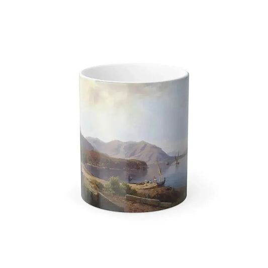 Edmund Hottenroth (1804-1889) Motiv bei San Felice am Gardasee - Oil on Canvas 1854 - Color Changing Mug 11oz 11oz - Go Mug Yourself