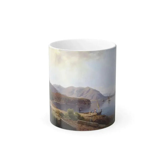 Edmund Hottenroth (1804-1889) Motiv bei San Felice am Gardasee - Oil on Canvas 1854 - Color Changing Mug 11oz 11oz - Go Mug Yourself