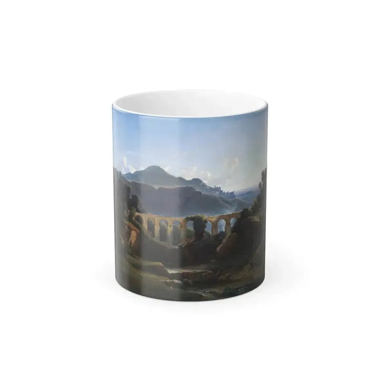 Edmund Hottenroth (1804-1889) Roman Campagna - Oil on Canvas 1862 - Color Changing Mug 11oz 11oz - Go Mug Yourself