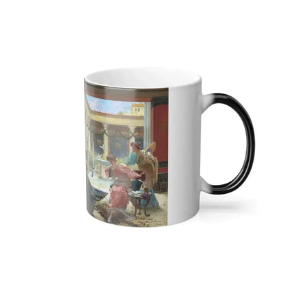 Edoardo Ettore Forti (1850-1940) The Carpet Seller - Color Changing Mug 11oz - Go Mug Yourself