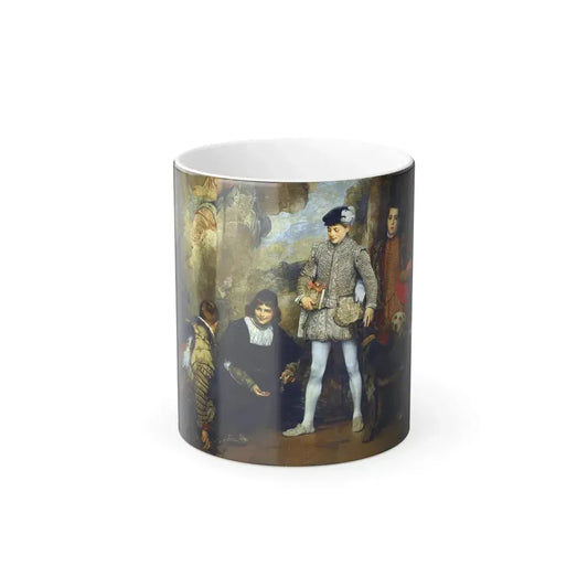 Eduard Charlemont (1848-1906) The Pages - Oil on Canvas 1889 - Color Changing Mug 11oz 11oz - Go Mug Yourself
