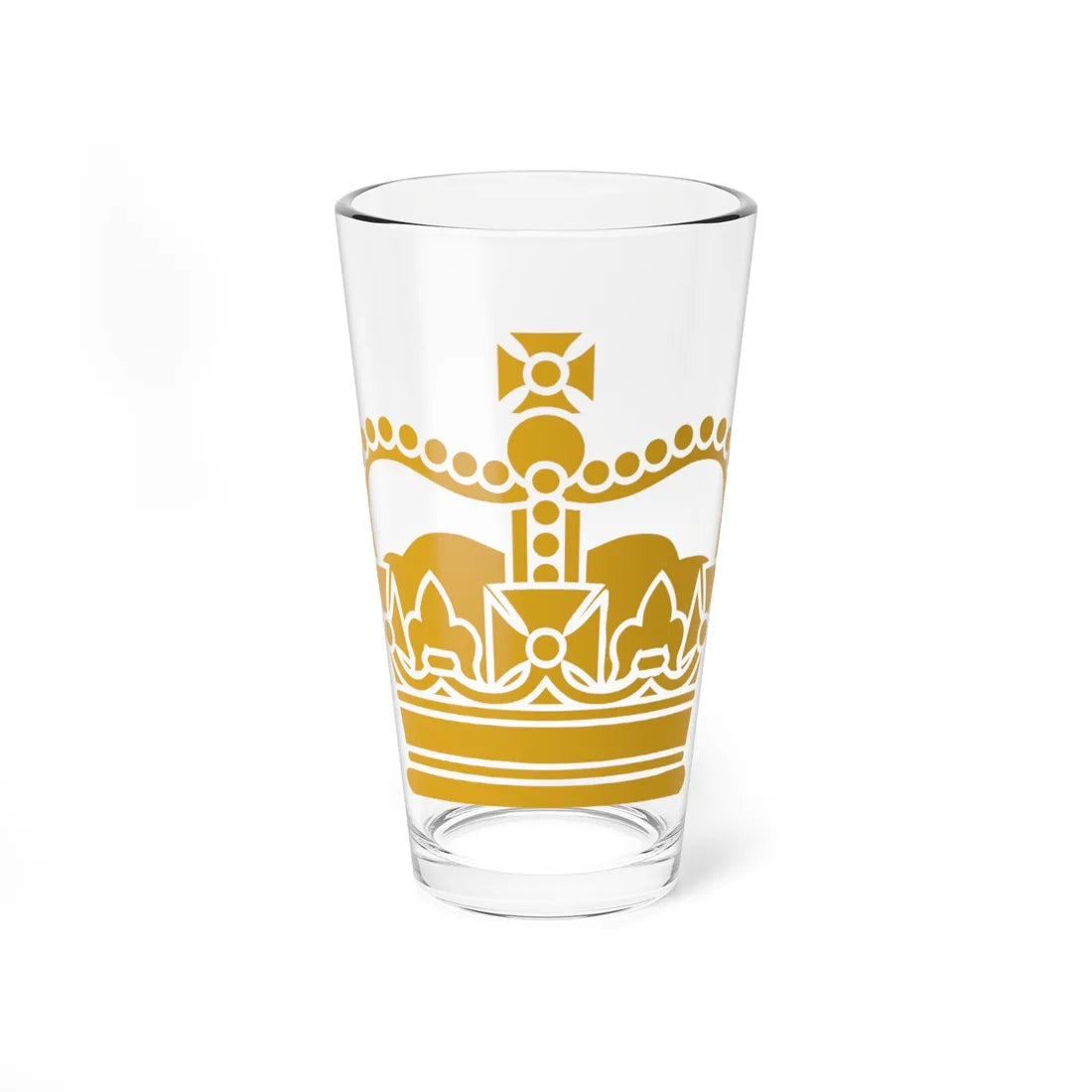 Edward-crown-goldenrod (United Kingdom) (Coat of Arms) Pint Glass 16oz 16oz - Go Mug Yourself