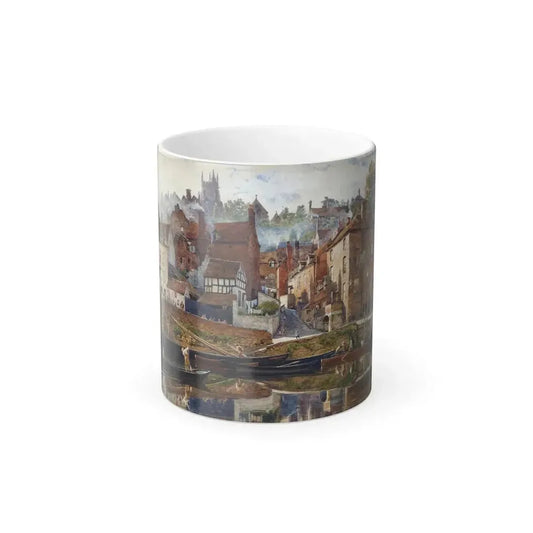Edward John Poynter (1836-1919) By Severnside, Bridgnorth - Watercolour with scratching out 1885 - Color Changing Mug 11oz 11oz - Go Mug Yourself
