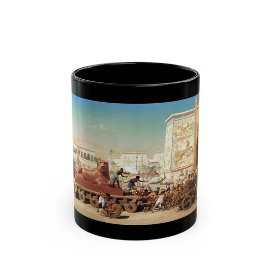 Edward John Poynter (1836-1919) Israel in Egypt - oil on canvas 1867 - Black Coffee Mug 11oz - Go Mug Yourself