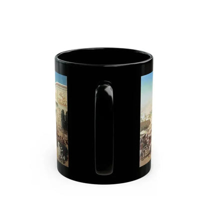 Edward John Poynter (1836-1919) Israel in Egypt - oil on canvas 1867 - Black Coffee Mug - Go Mug Yourself