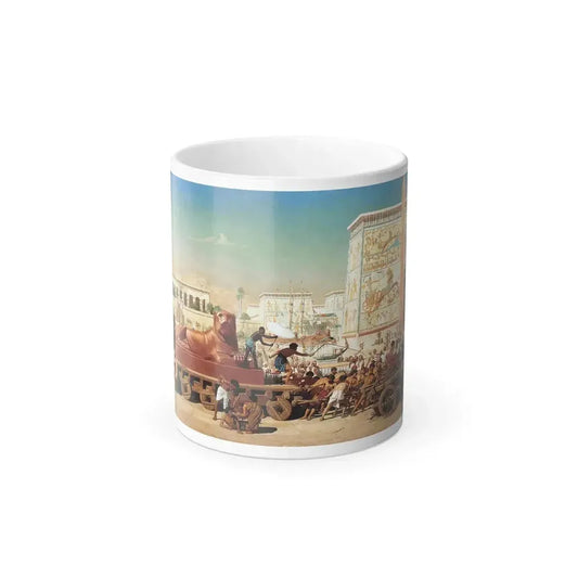 Edward John Poynter (1836-1919) Israel in Egypt - oil on canvas 1867 - Color Changing Mug 11oz 11oz - Go Mug Yourself