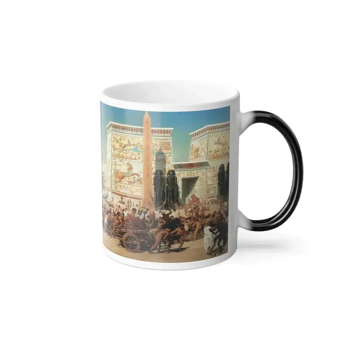 Edward John Poynter (1836-1919) Israel in Egypt - oil on canvas 1867 - Color Changing Mug 11oz - Go Mug Yourself