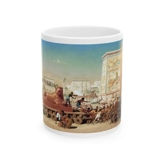 Edward John Poynter (1836-1919) Israel in Egypt - oil on canvas 1867 - White Coffee Mug 11oz - Go Mug Yourself