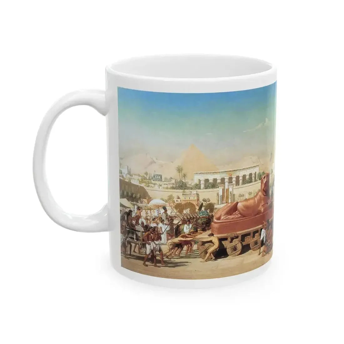 Edward John Poynter (1836-1919) Israel in Egypt - oil on canvas 1867 - White Coffee Mug - Go Mug Yourself