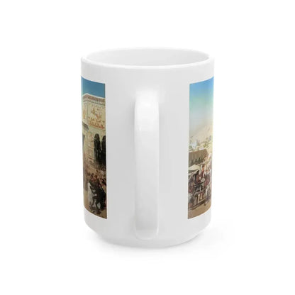 Edward John Poynter (1836-1919) Israel in Egypt - oil on canvas 1867 - White Coffee Mug - Go Mug Yourself