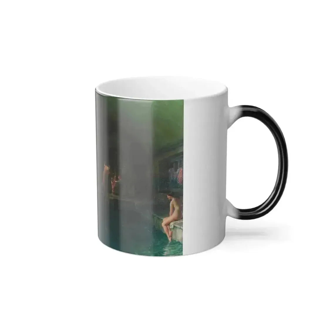 Edward John Poynter (1836-1919) The Champion Swimmer - Color Changing Mug 11oz - Go Mug Yourself