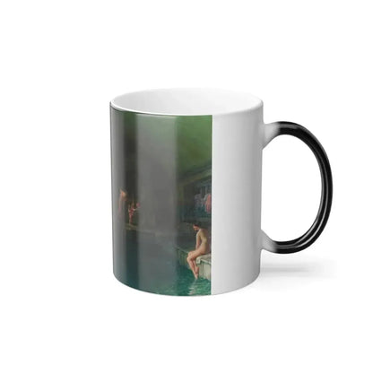 Edward John Poynter (1836-1919) The Champion Swimmer - Color Changing Mug 11oz - Go Mug Yourself