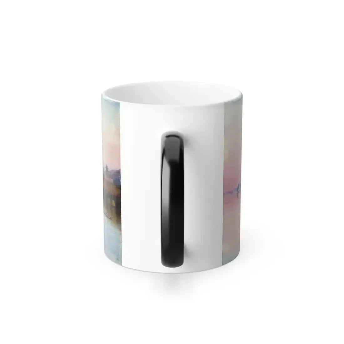 Edward Lear (1812-1888) Sheik Abadeh on the Nile - oil on canvas 1 - Color Changing Mug 11oz - Go Mug Yourself
