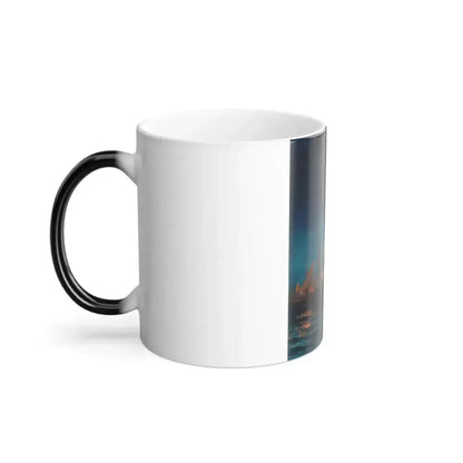 Edward Moran (1829-1901) Burning of the Frigate Philadelphia in the Harbor of Tripoli - oil on canvas c1-0 - Color Changing Mug 11oz - Go Mug Yourself
