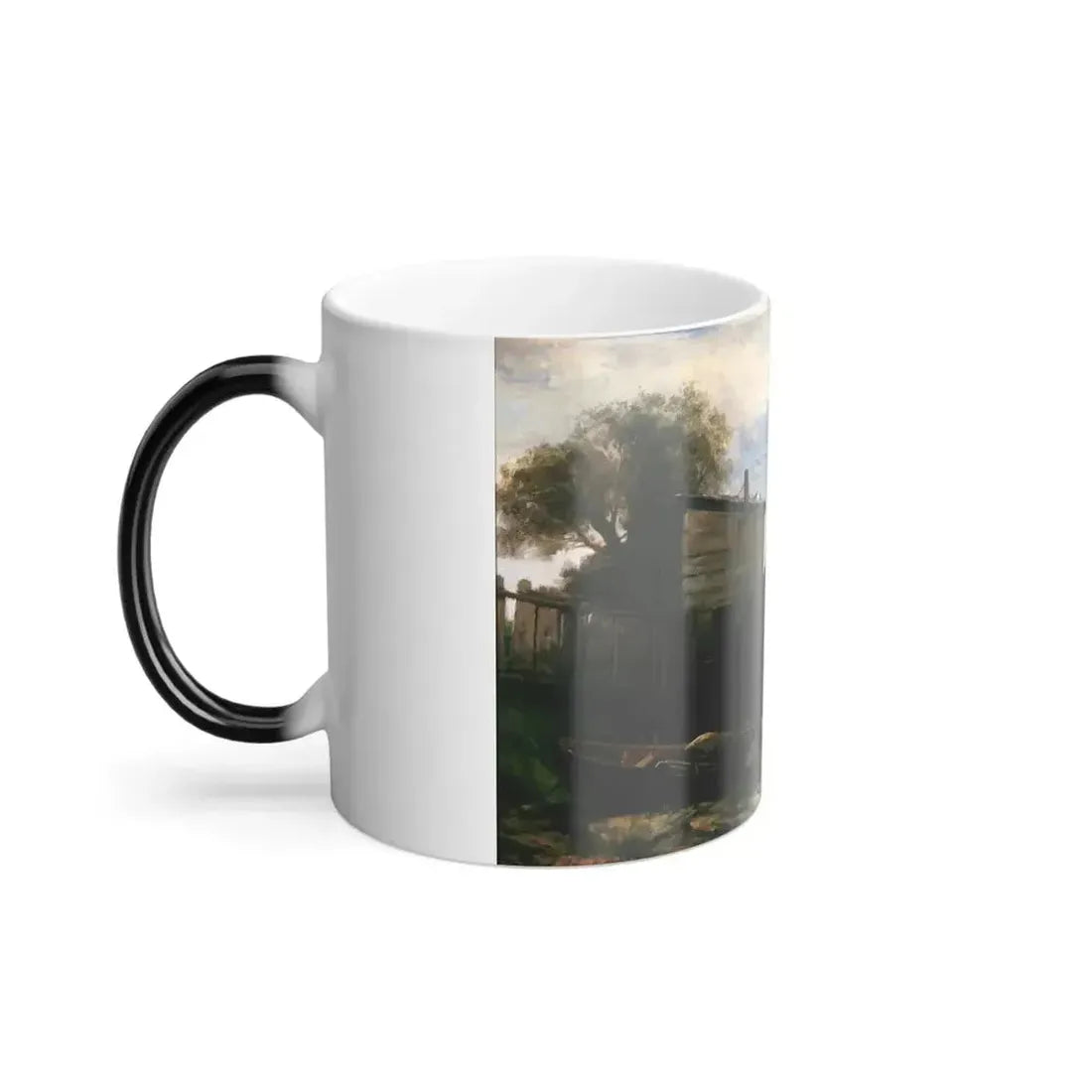 Edward Moran (1829-1901) Fisherman's Seashore Home - Color Changing Mug 11oz - Go Mug Yourself