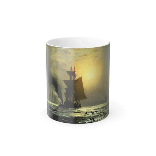 Edward Moran (1829-1901) New York From The Channel - Color Changing Mug 11oz 11oz - Go Mug Yourself