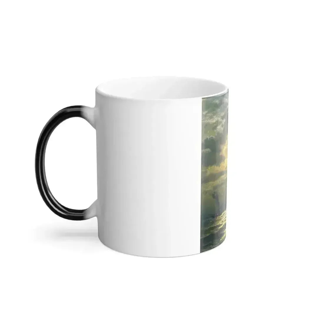 Edward Moran (1829-1901) Sailing by Moonlight, New York Harbor - Color Changing Mug 11oz - Go Mug Yourself