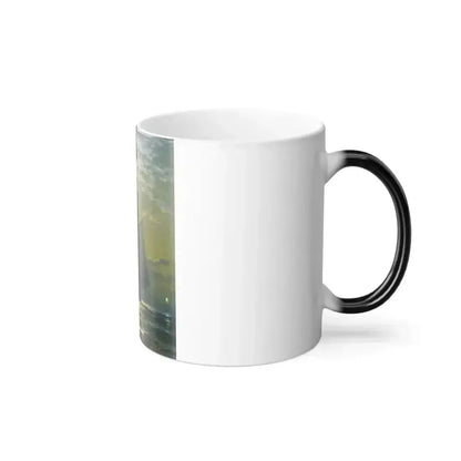 Edward Moran (1829-1901) Sailing by Moonlight, New York Harbor - Color Changing Mug 11oz - Go Mug Yourself