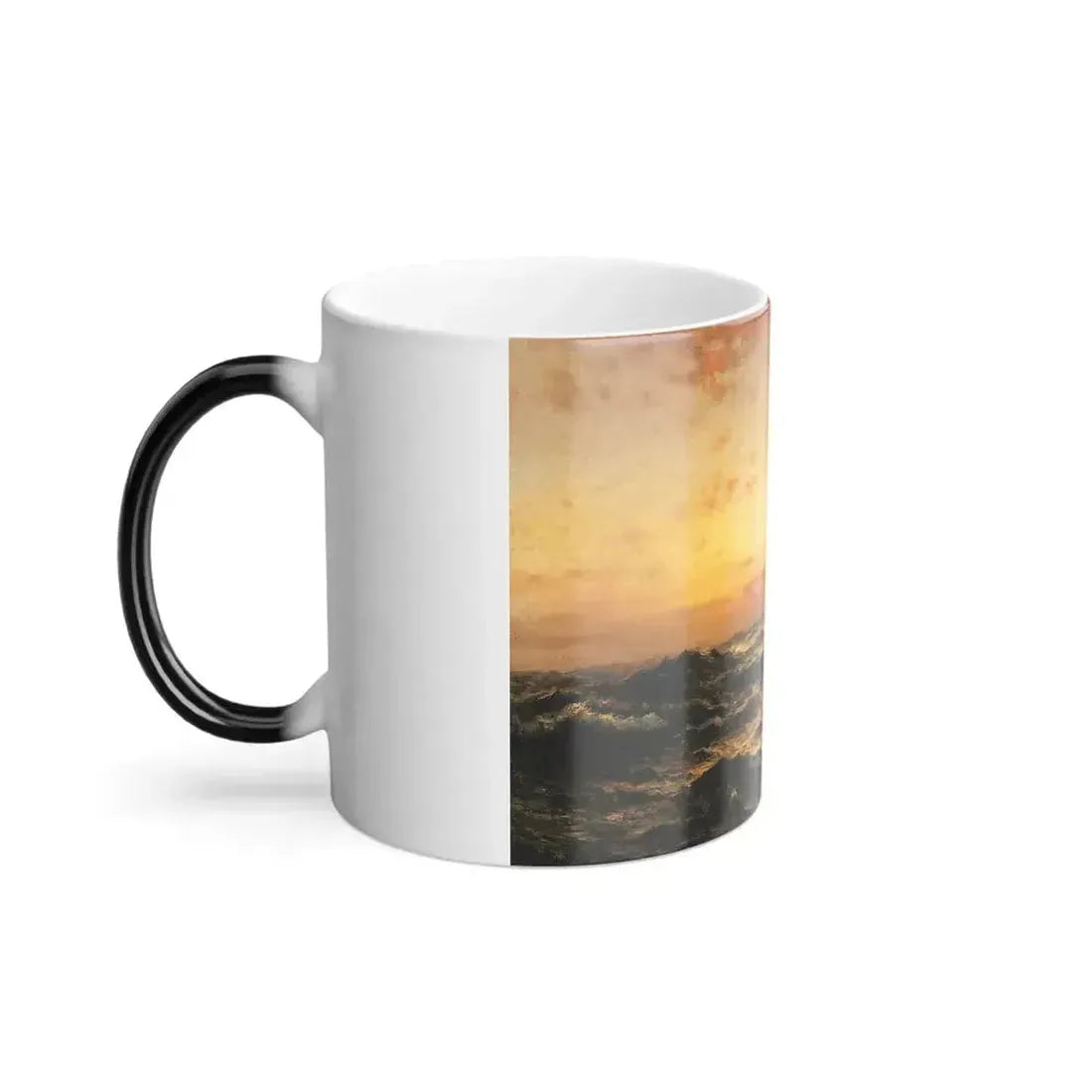 Edward Moran (1829-1901) Ship at Sea, Sunset - Color Changing Mug 11oz - Go Mug Yourself